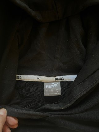 Sudadera Puma Negra con Logo