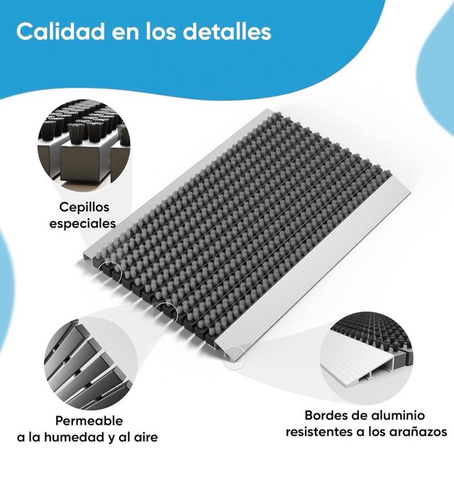 Felpudo aluminio 55x90 cm