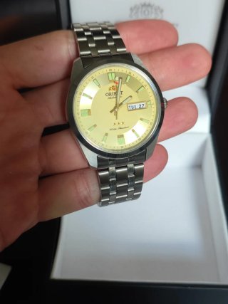 Reloj Orient Tri Star Champagne Automático