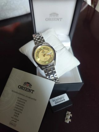 Reloj Orient Tri Star Champagne Automático
