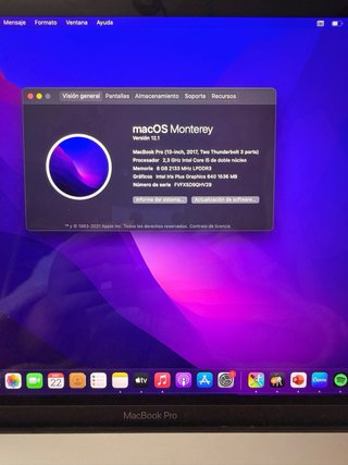 MacBook Pro 13” 2017 256 GB Argento