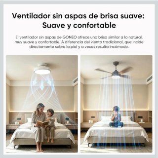 Ventilador Techo LED sin Aspas GONE