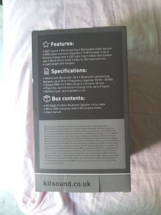 Altavoz Bluetooth Kitsound Diggit Exterior