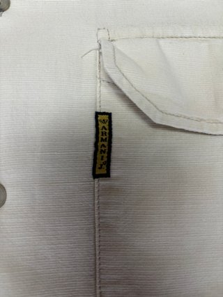 Armani Jeans White Oxford Shirt Long, Size M