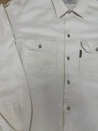 Armani Jeans White Oxford Shirt Long, Size M