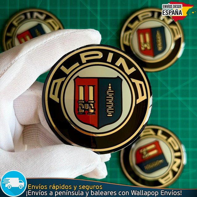 Emblema Alpina 65mm Logo Tapacubos Tapas BMW