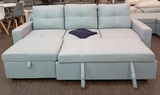 Sofá Cama, ·PAU Tela·, Gris, ·Cómodo. ¡EN OFERTA!