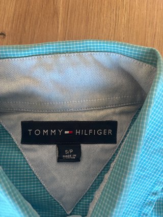 Tommy Hilfiger Turquoise Blue Short shirt, Size L