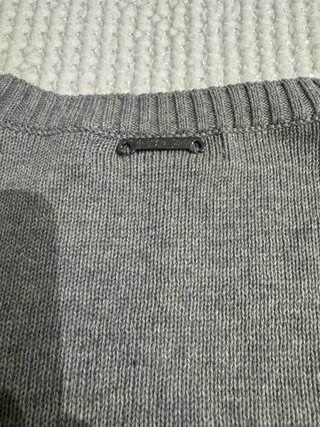 Jersey Twin Set Gris con Pedrería Talla S