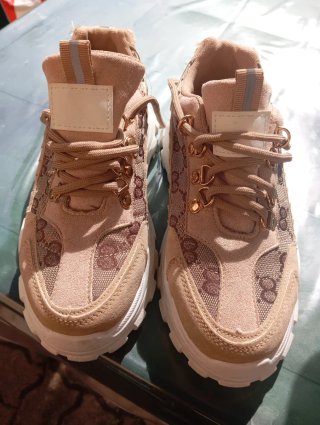 Sneakers donna beige e marroni