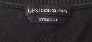 Jersey Genfins rayas manga 3/4 T.40