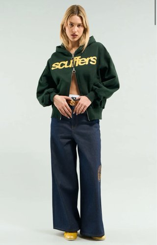 Sudadera con cremallera y logo Scuffers