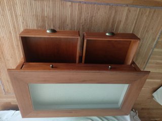 Mesa de centro madera y cristal