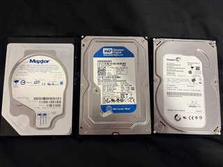 Lote 3 Discos Duros Maxtor, Seagate, WD