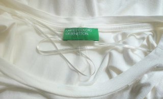 Jersey fino Benetton blanco T M
