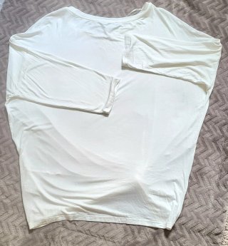 Jersey fino Benetton blanco T M
