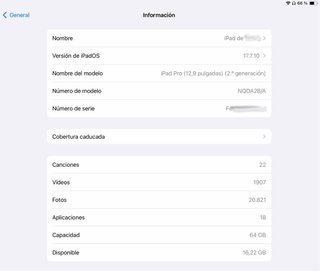iPad Pro 12.9 2ª Gen 64GB WiFi