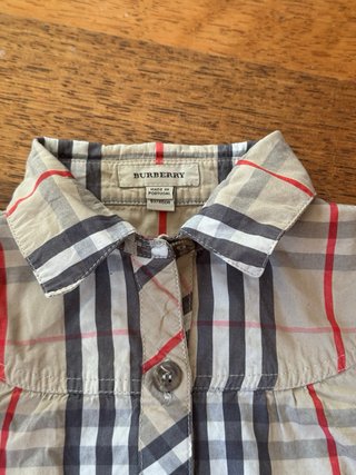 Vestido Burberry cuadros 5-6 años