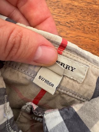 Vestido Burberry cuadros 5-6 años