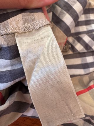 Vestido Burberry cuadros 5-6 años