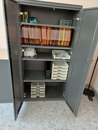 Armario Archivador Metálico Multiusos Gris oscuro