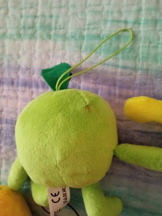 Set 6 peluche frutta e verdura