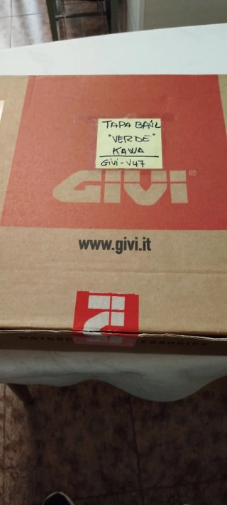 Tapa Baúl Givi V47 Verde Kawasaki