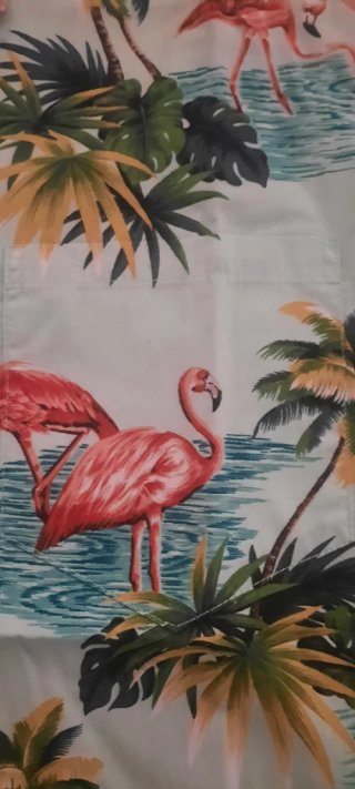 Camisa Hawaiana Flamencos y Palmeras