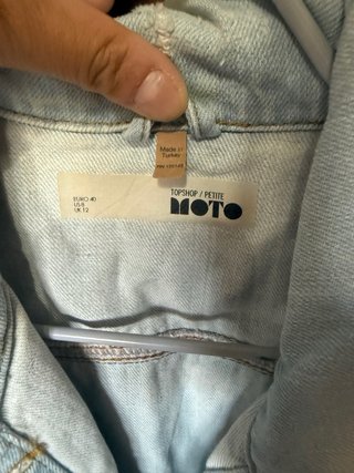 Chaqueta vaquera con bandera americana