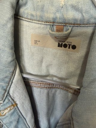 Chaqueta vaquera con bandera americana