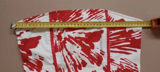 Top Corsé Estampado Rojo y Blanco