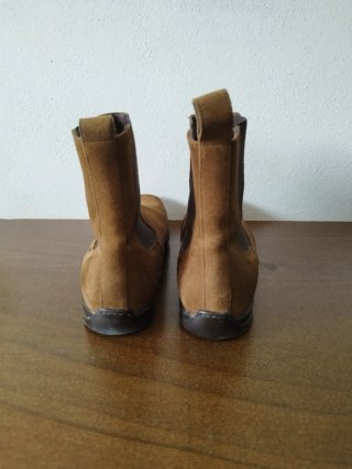 Stivaletti Chelsea Versace Pelle Scamosciata Marro