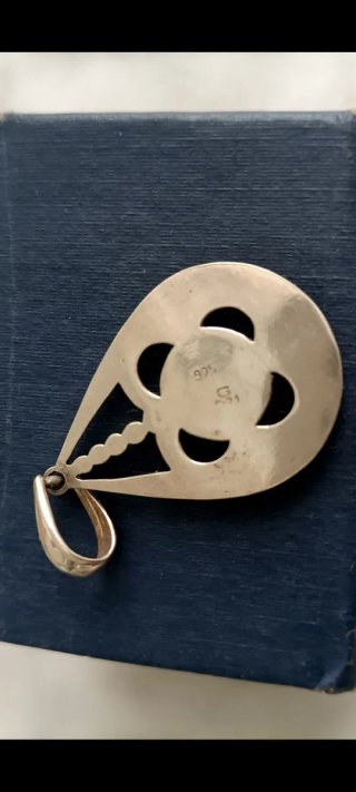 Colgante Plata Filigrana Azabache
