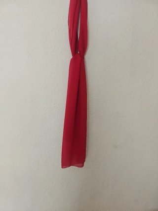 Vestido de fiesta rojo drapeado