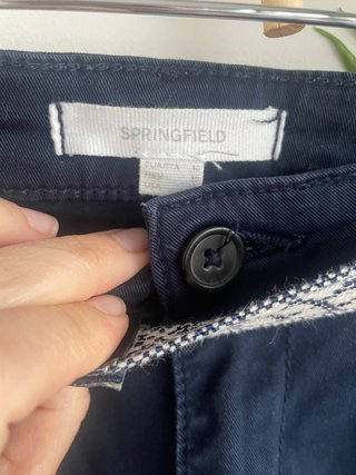 Pantalones Chinos Azul Marino Talla 40