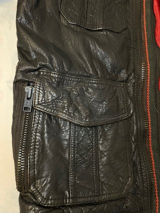 Chaqueta de cuero negra Talla XL y M