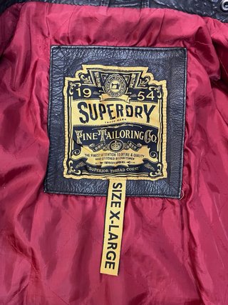 Chaqueta de cuero negra Talla XL y M