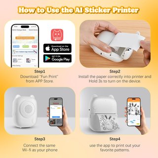 Mini Impresora Térmica AI Portátil