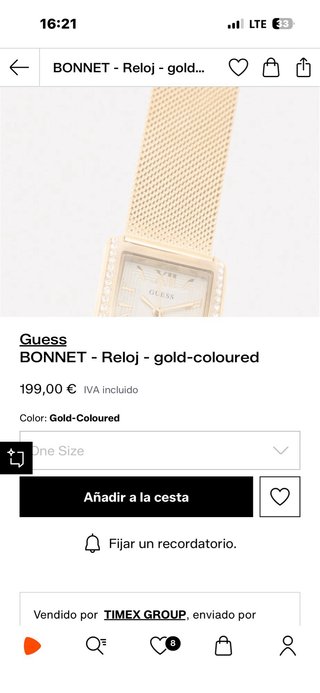 Reloj Guess original