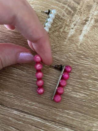 Pack pendientes perlas de colores (bisutería alta)