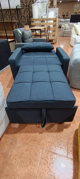 Sofá Cama Gris 1 plaza