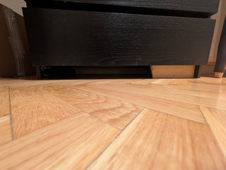 Cómoda Malm Ikea Negro-Marrón 5 Cajones