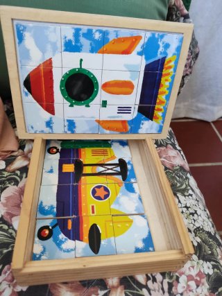 4 Puzles Magnéticos Trenes