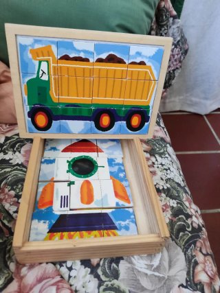 4 Puzles Magnéticos Trenes