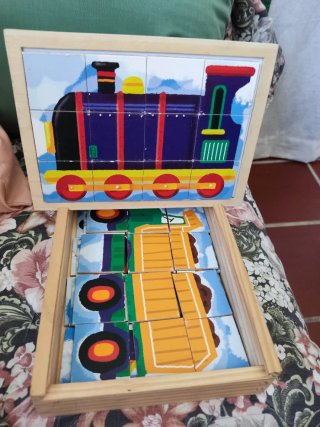 4 Puzles Magnéticos Trenes