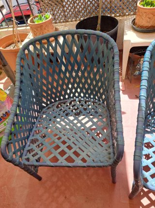 Juego de 2 Sillas de Exterior