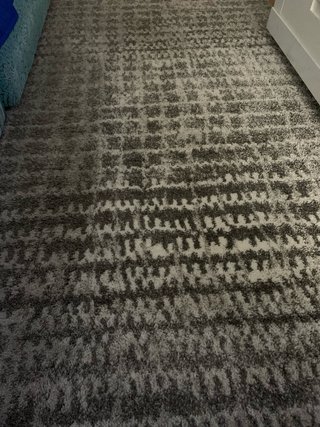 Alfombra grande gris y blanca El Corte Inglés