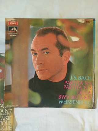 Vinilo J.S. Bach Partitas 1 y 3 Alexis Weissenberg