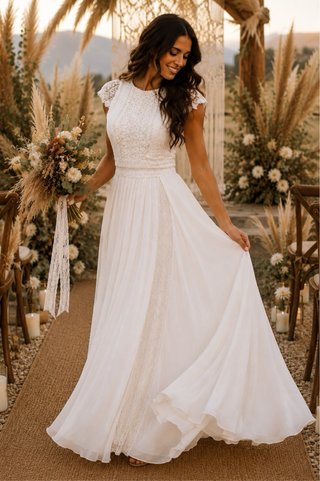 Vestido de Novia Blanco Encaje
