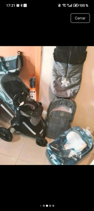 Carrito Bebé Jane Kawai 4 piezas + Accesorios